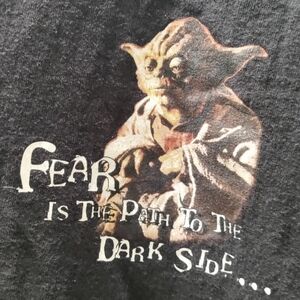 Black T-Shirt with Yoda Design